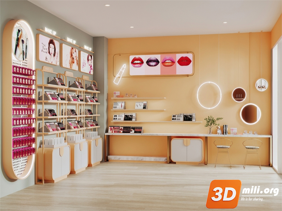 Cosmetic Store Skp Files 